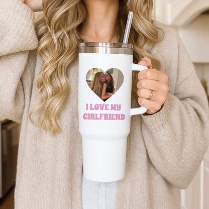 I Love My Girlfriend - Personalised Couples Tumbler