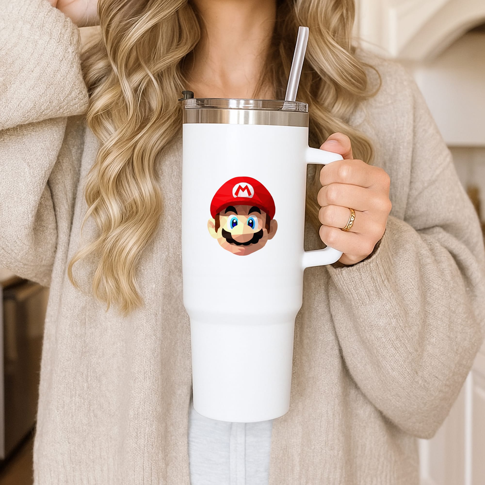 Mario Face - Mario Tumbler