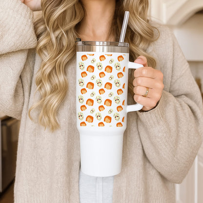 Chucky And Jason Pattern - Halloween Tumbler