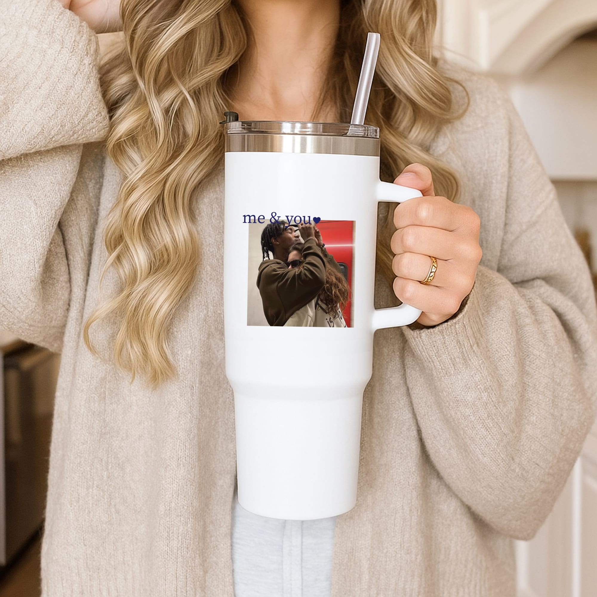 Me And You - Personalised Couples Tumbler