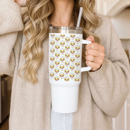 Skull Pattern - Halloween Tumbler