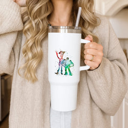 Watercolour Woody & Buzz A Story of Toys Fairytale Tumbler