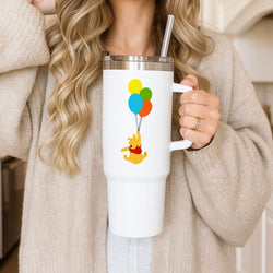 Pooh On Balloons Tumbler