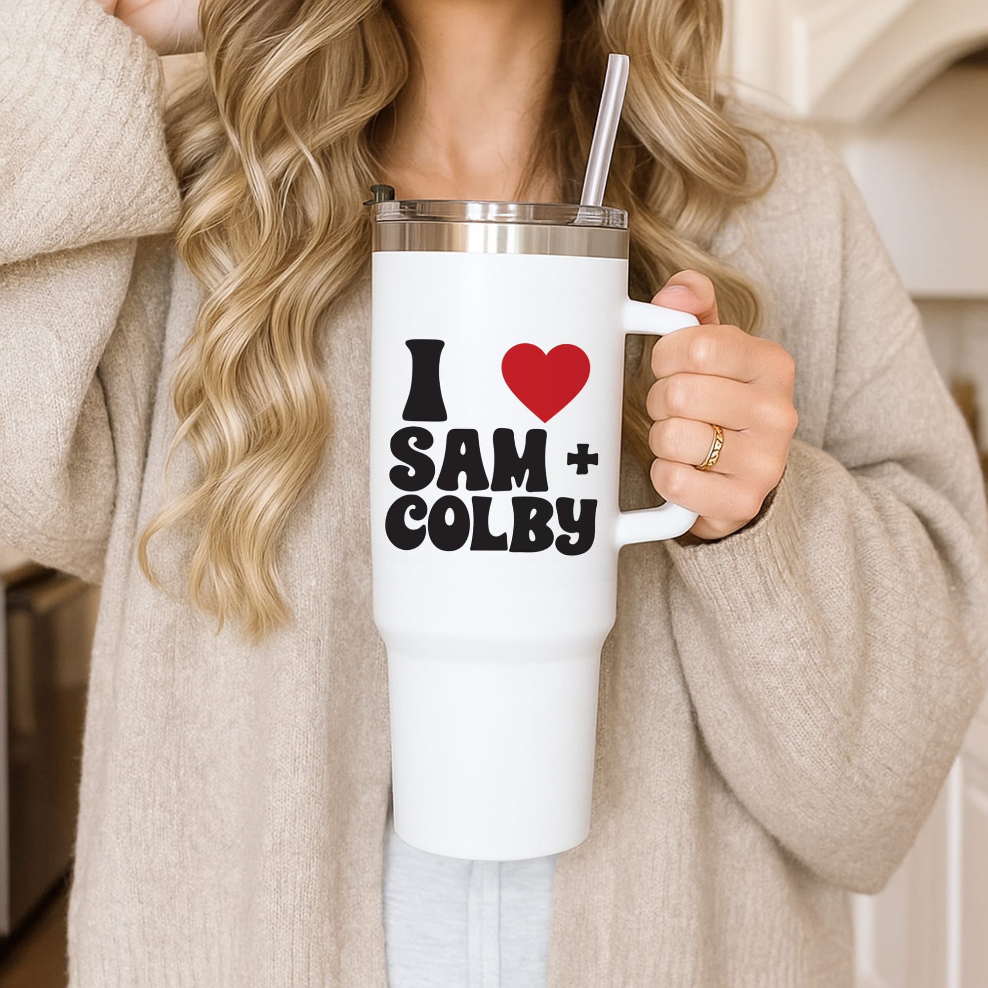 I Love S & C Tumbler