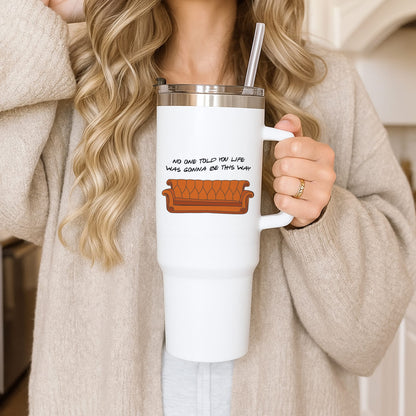 No One Told You Pattern Tumbler