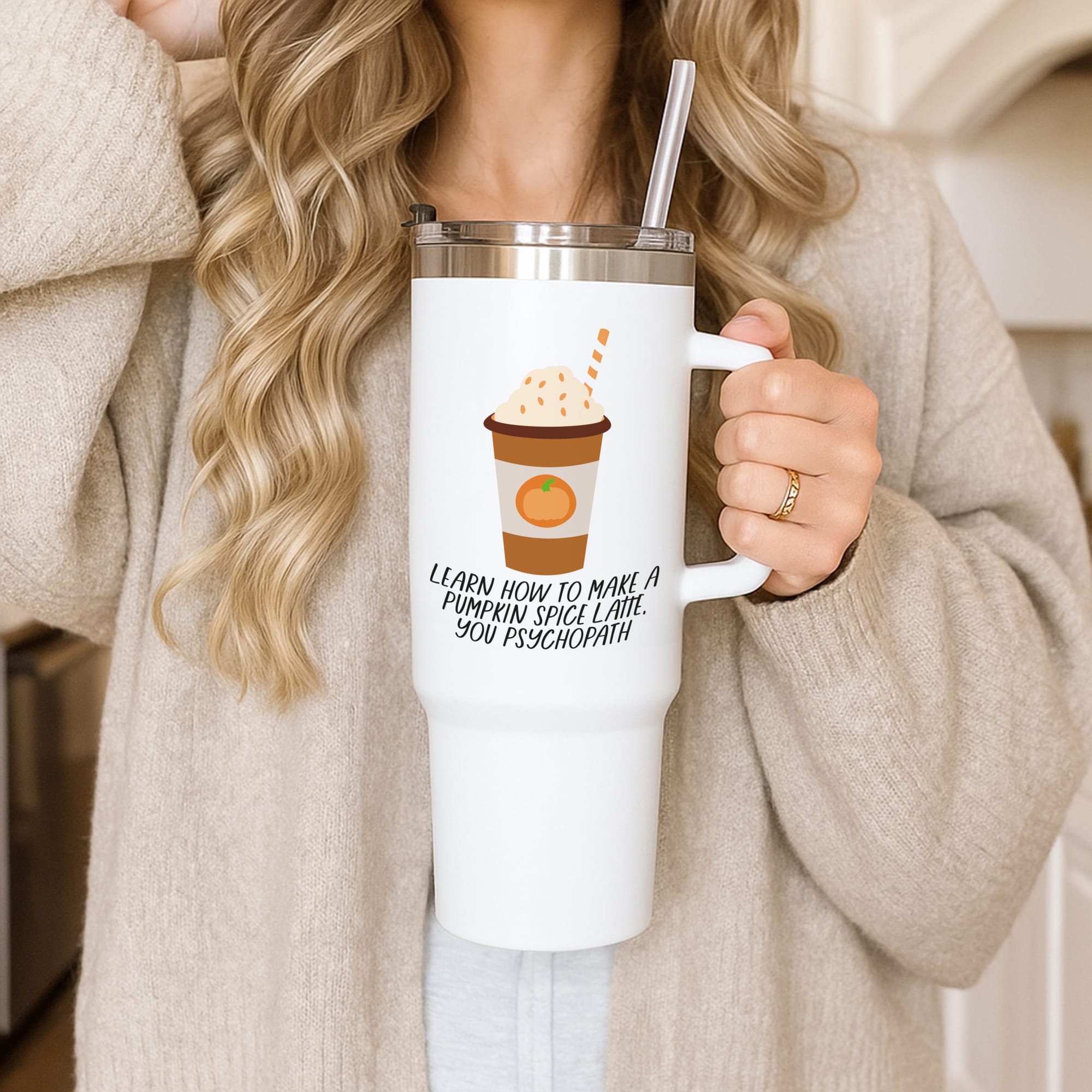 Learn How To Make A Pumpkin Spice Latte - Halloween Queens Tumbler