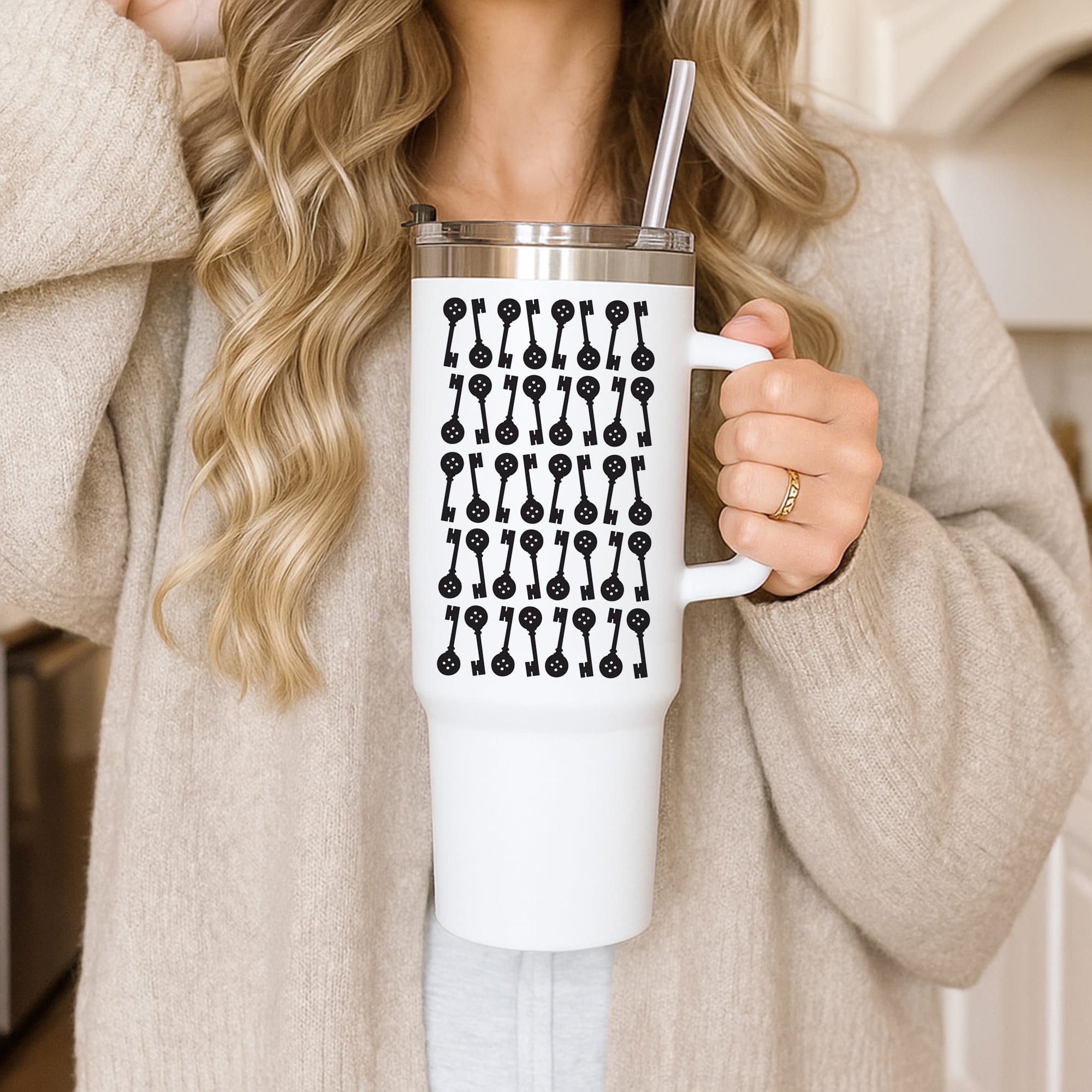 Key Pattern Tumbler