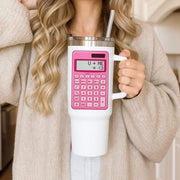 Pink Love Calculator Tumbler 3