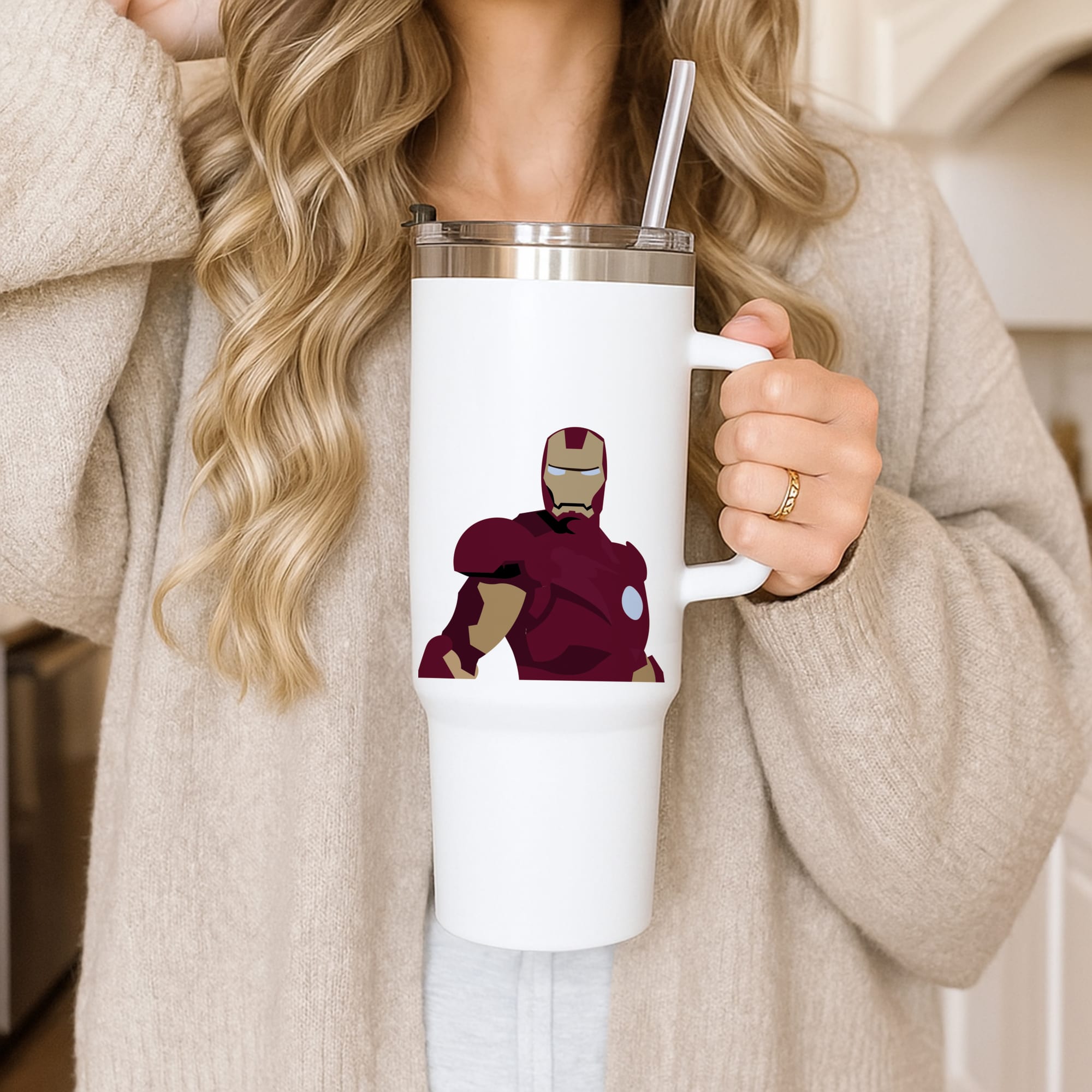 Iron man mask Tumbler