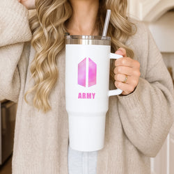 BTS Army Pink - K Pop Tumbler