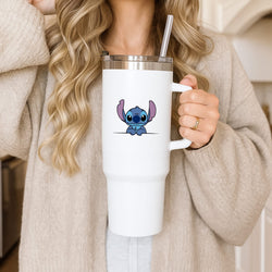 Alien Blue Leaning Tumbler