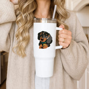Black & brown - Dachshunds Tumbler 3
