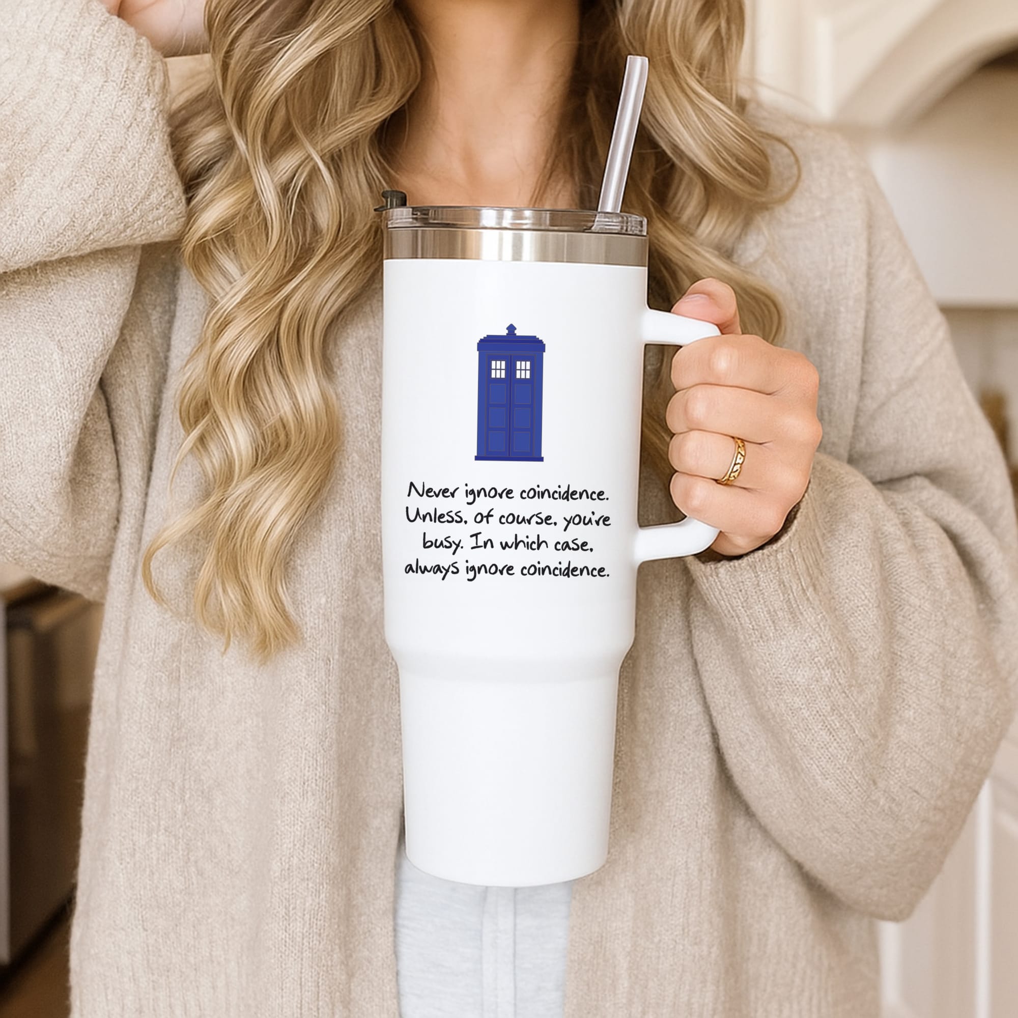 Never Ignore Coincidence Tumbler