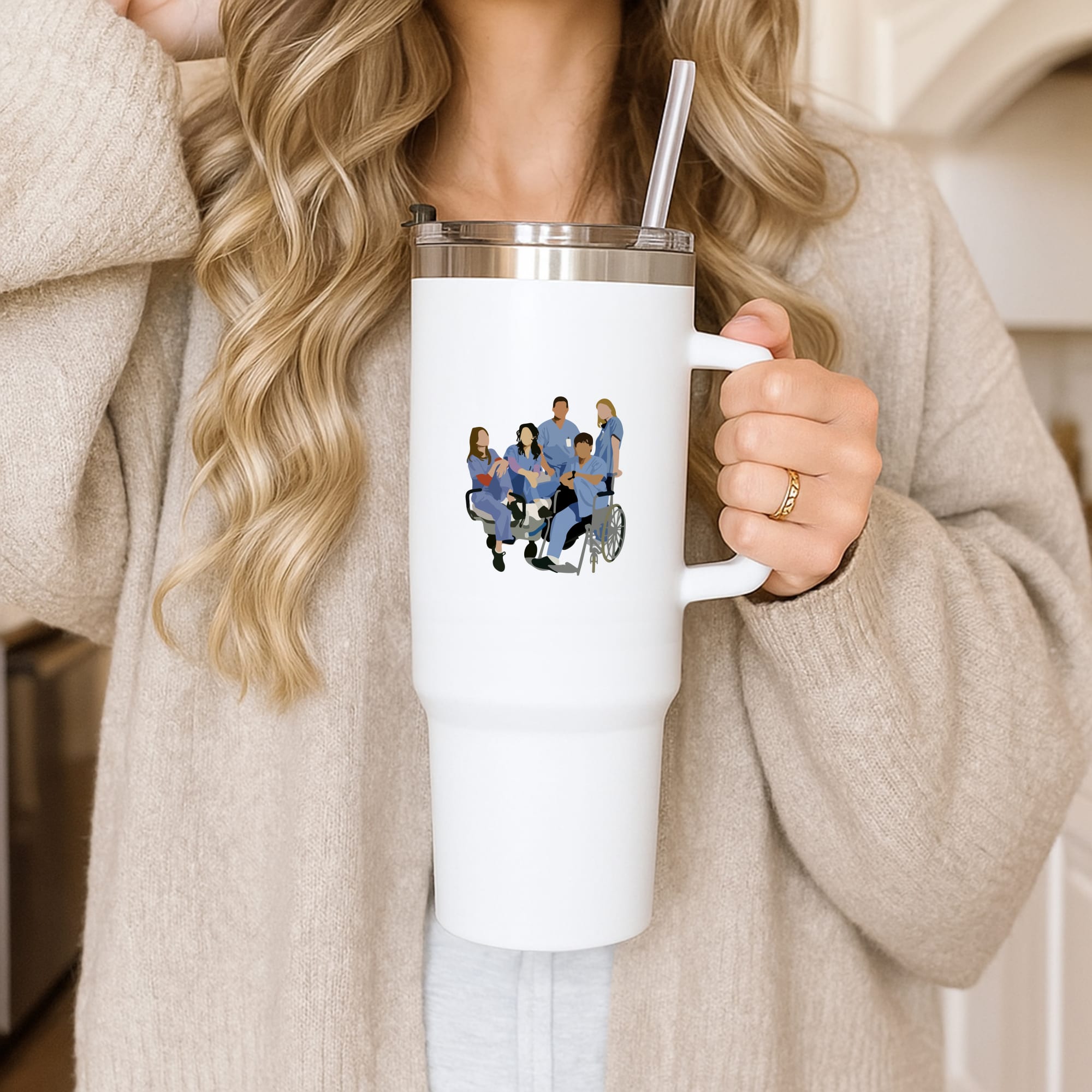 Greys Cast Tumbler