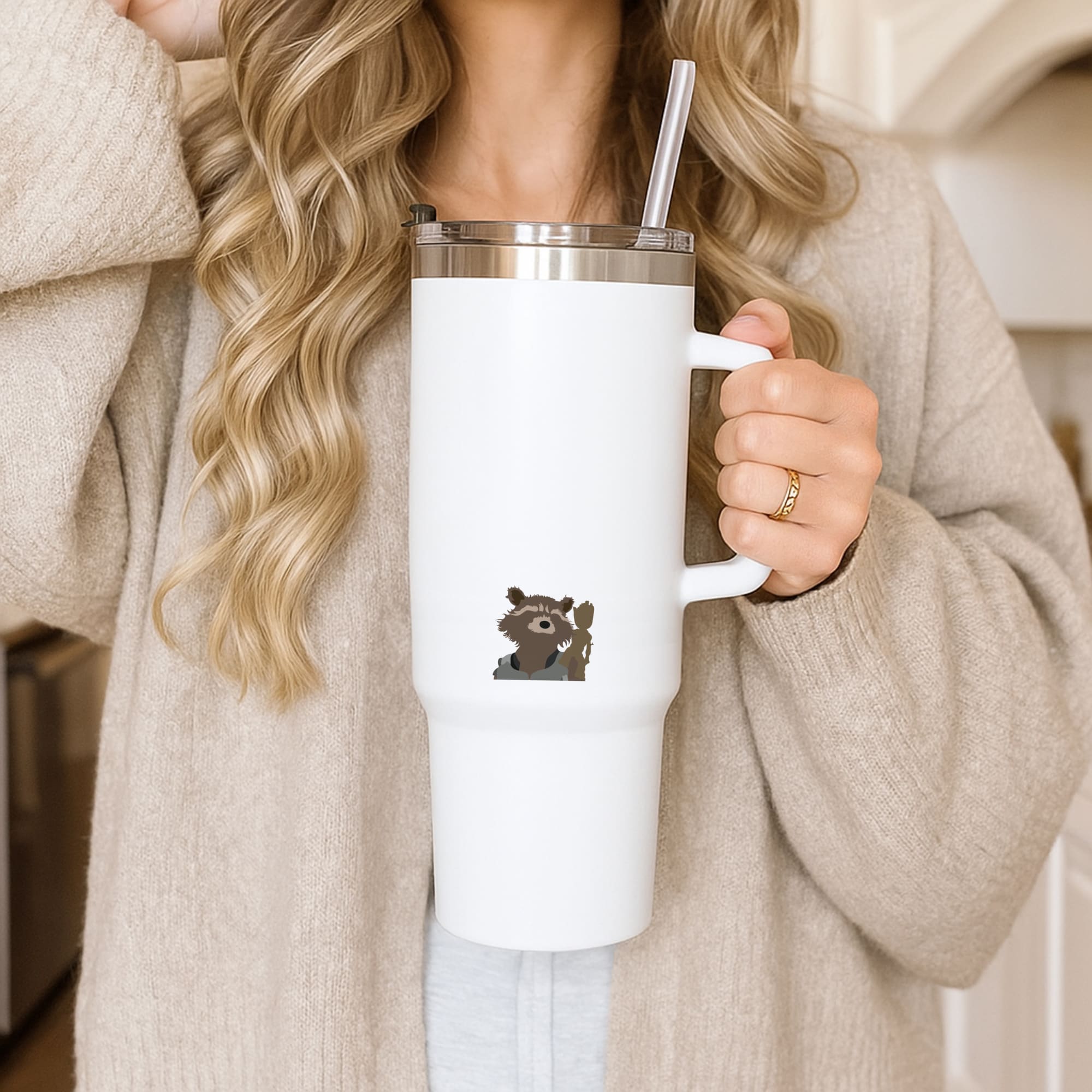 Rocket Raccoon And Groot - GOTG Tumbler