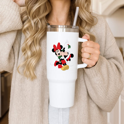 Mistletoe Fairytale Mice - Christmas Tumbler