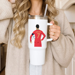 Ronaldo - Football Tumbler