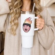 Flaming Beanie Tumbler 3