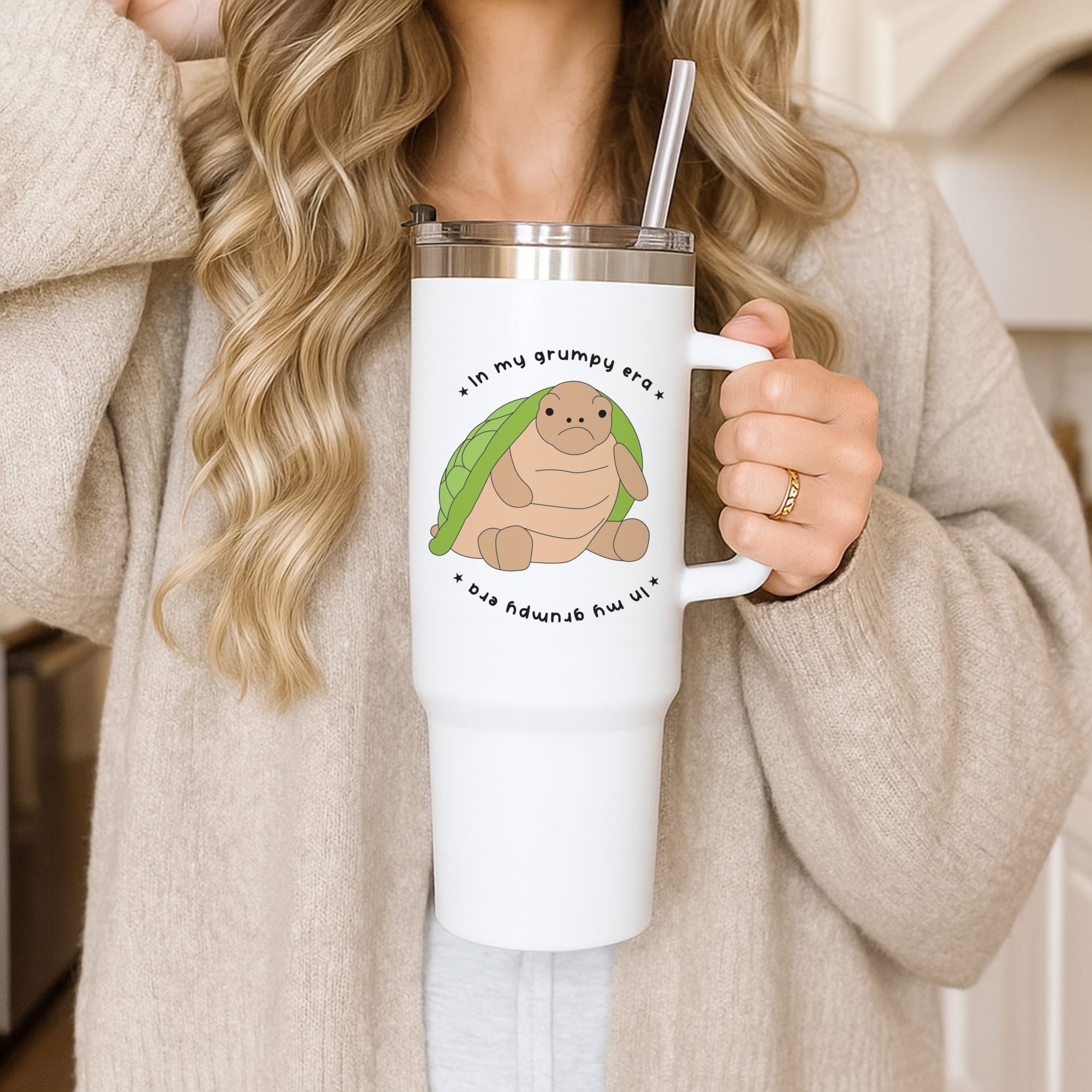 Grumpy Era Turtle Tumbler