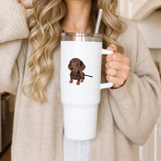 Brown - Dachshunds Tumbler 3