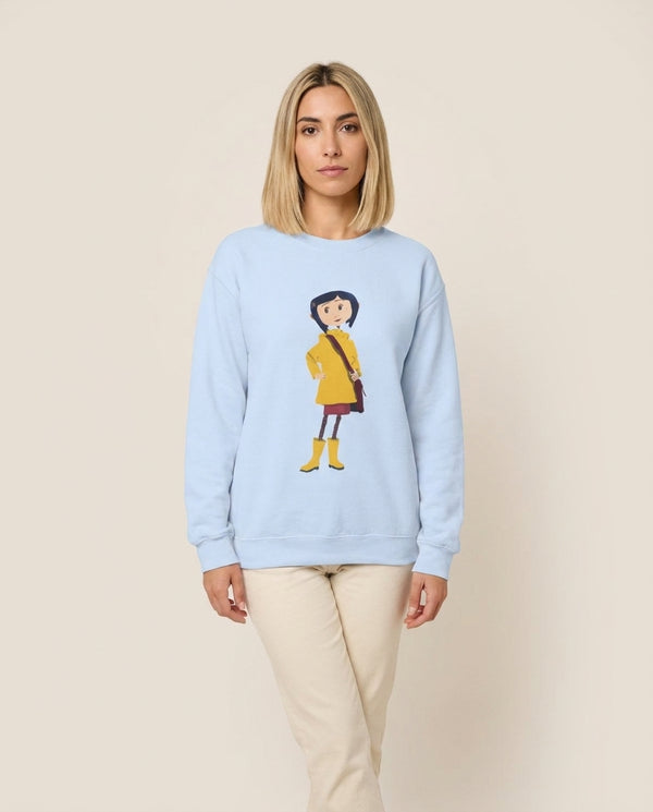 Cor - Halloween Sweatshirt — Blue Front, worn
