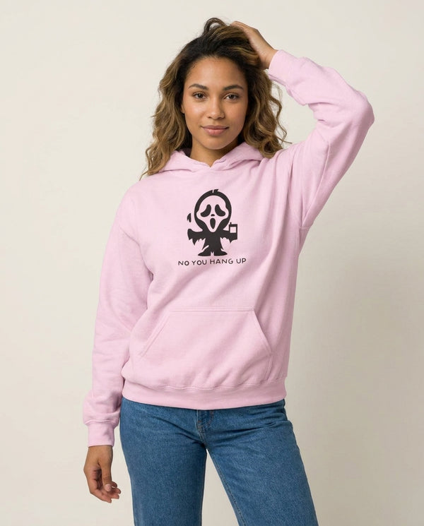 Baby Ghostface - Scream Hoodie — Pink Front, worn
