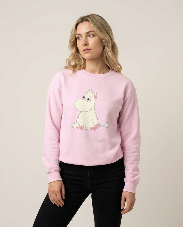 Troll Sweatshirt — Pink Front, worn