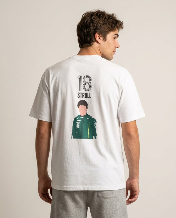 Stroll 2026 T-Shirt — White Back, worn