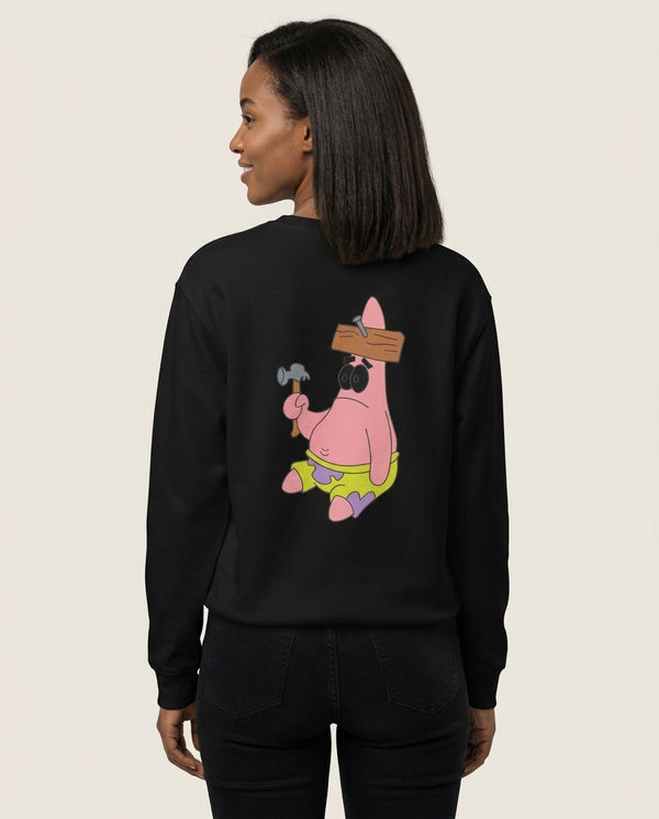 Nail Patrick Sweatshirt — Black Back, worn