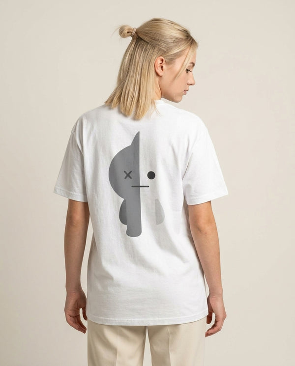 Van 21 - BTS T-Shirt — White Back, worn
