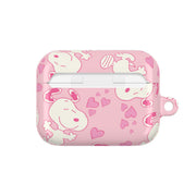 Cartoon Beagle Valentine Hearts Pattern AirPods Case 7