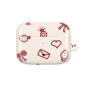 Valentines Doodles AirPods Case 5
