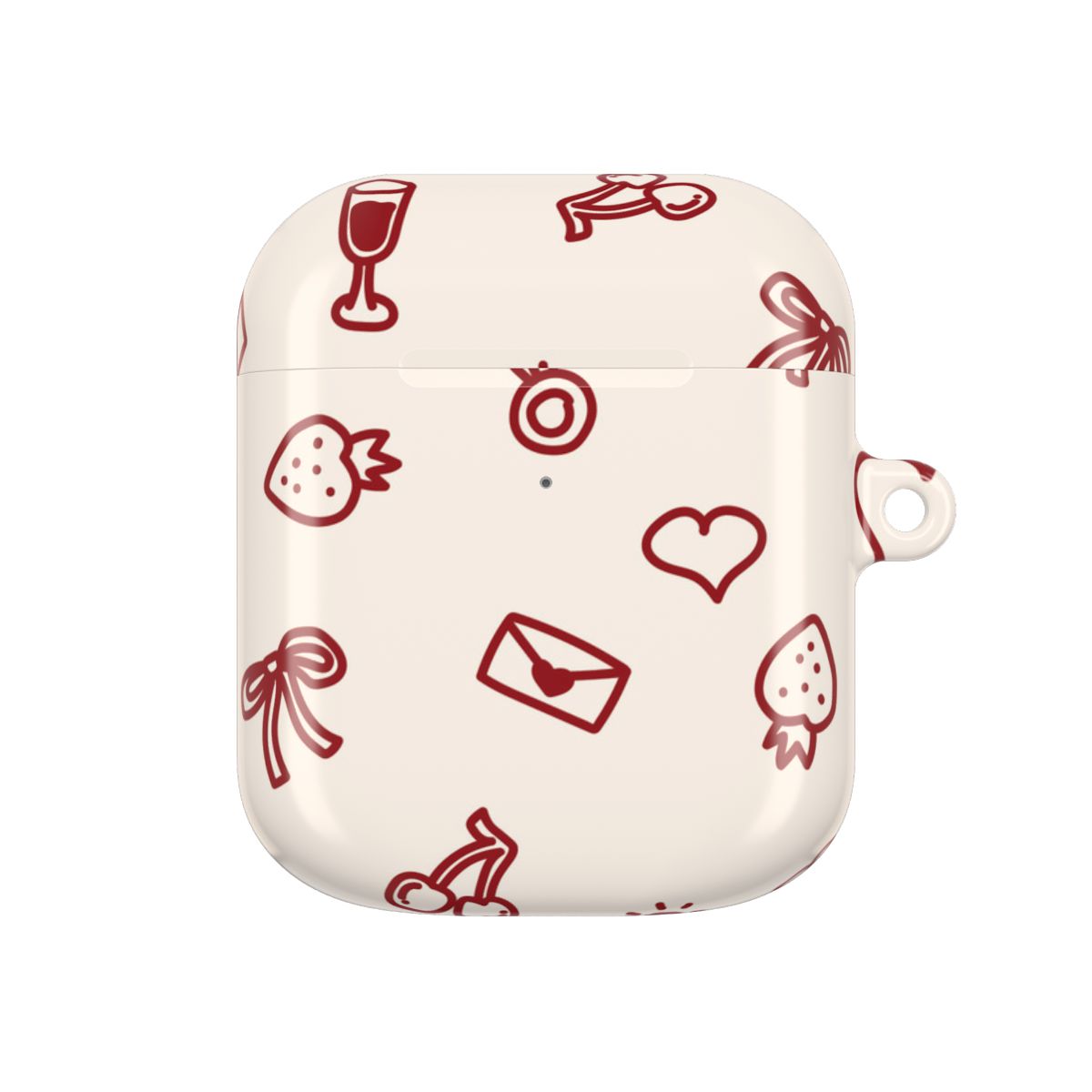 Valentines Doodles AirPods Case