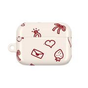 Valentines Doodles AirPods Case 6