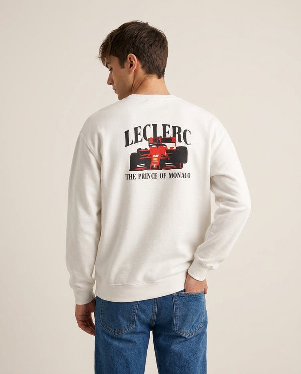 Prince Of Monaco Sweatshirt — White Back, worn