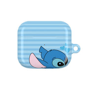 Blue Hearts Alien Blue Valentine's AirPods Case 3