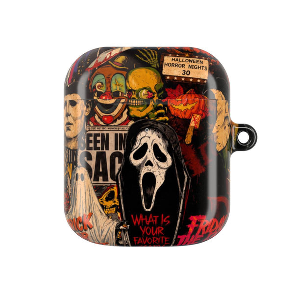 Horror Movie Sticker Collage AirPods Case - AirPods 1