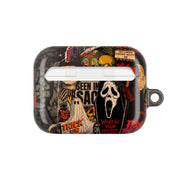 Horror Movie Sticker Collage AirPods Case 7