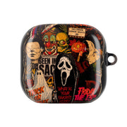 Horror Movie Sticker Collage AirPods Case 4