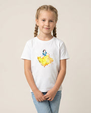 Watercolour Snow White Fairytale Kids T-Shirt 1