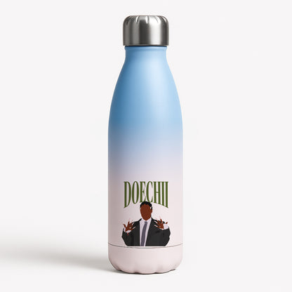 Rapper In Suit Blue Water Bottle