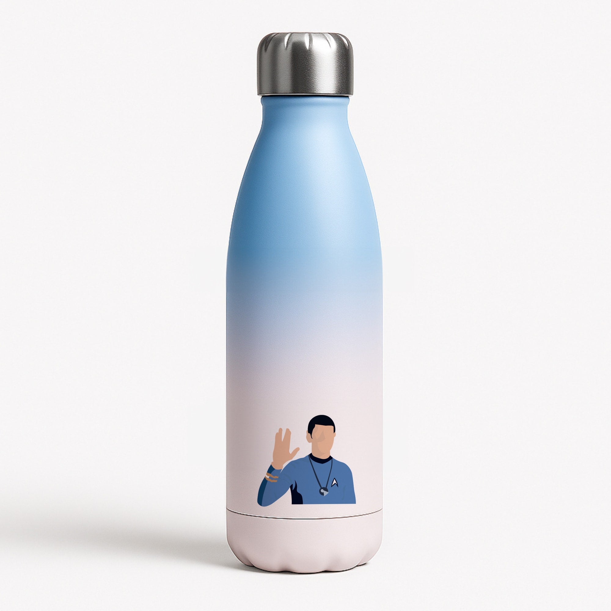 Spock Blue Water Bottle