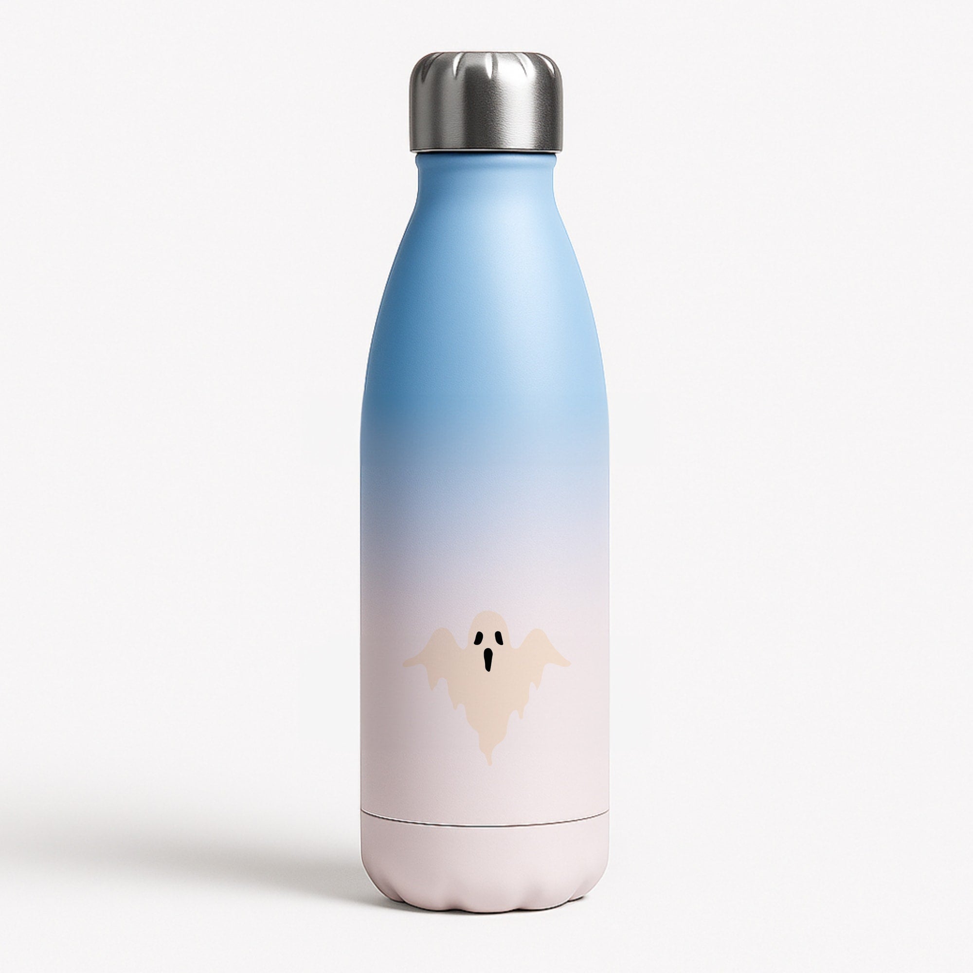 Halloween Pattern 17 Blue Water Bottle