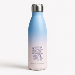 Sea Shells - Clean Girl Aesthetic Blue Water Bottle