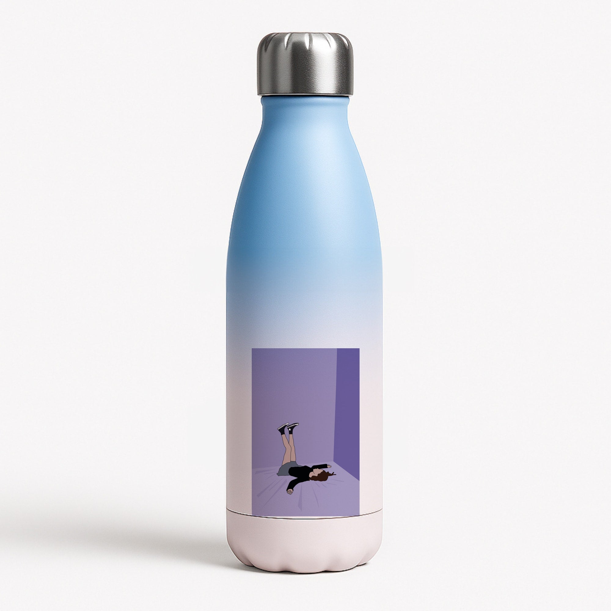 Guts - Olivia Blue Water Bottle