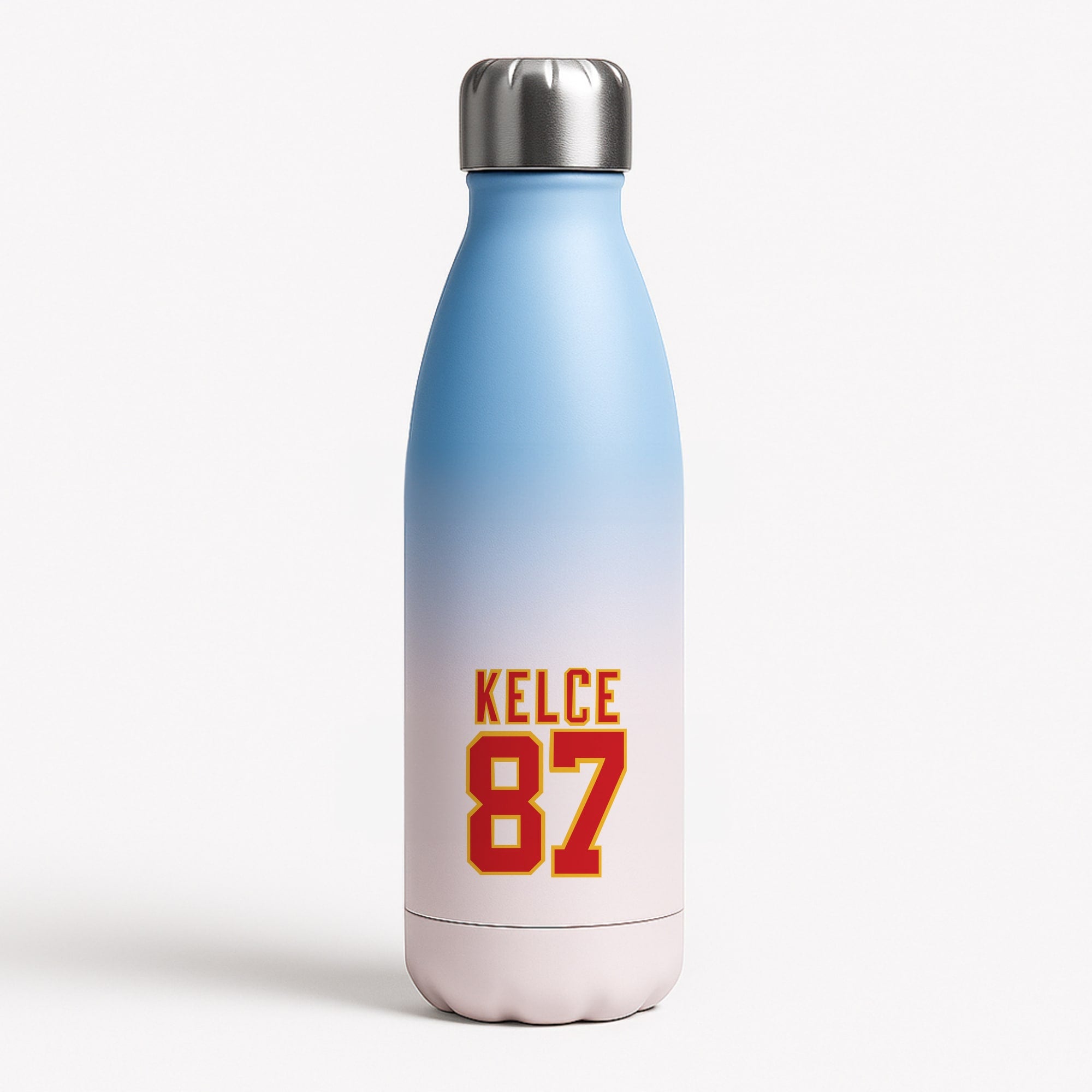 Kelce 87 - Travis Blue Water Bottle