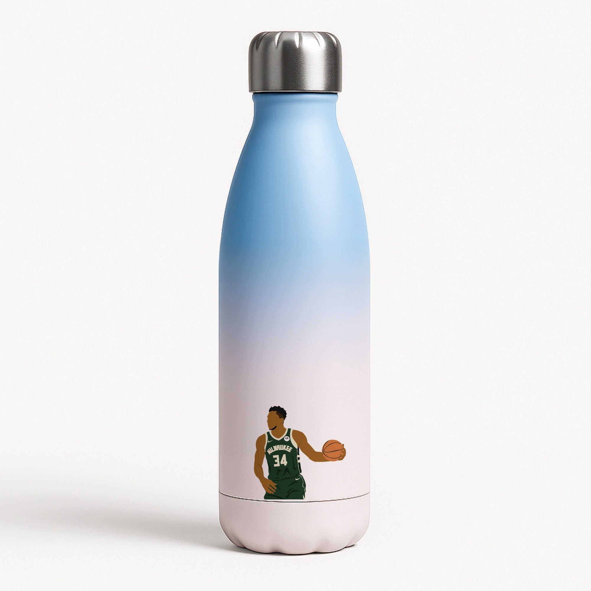 Giannis - Basketball Blue Water Bottle