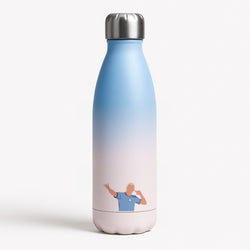 Haaland - Football Blue Water Bottle