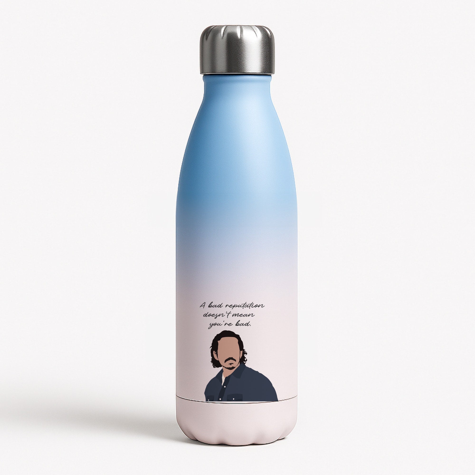 A Bad Reputation Blue Water Bottle
