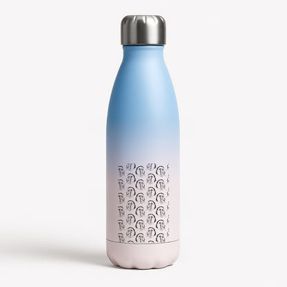 Michael Myers Pattern Blue Water Bottle